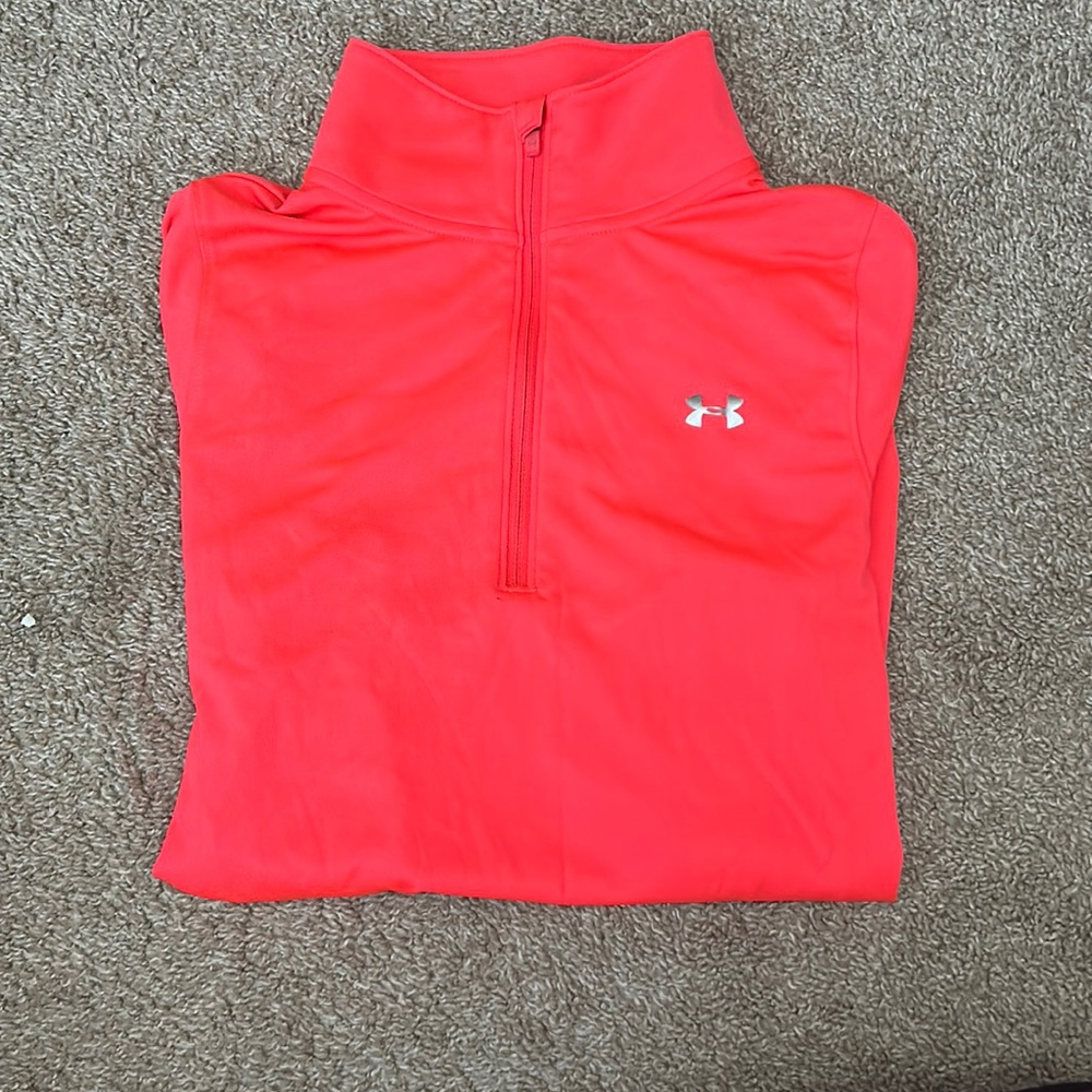 Hot pink under armour zip up